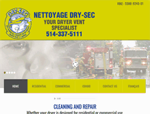 Tablet Screenshot of dryerventcleaning.ca