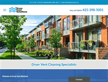 Tablet Screenshot of dryerventcleaning.com
